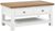Lundy White Painted 2 Drawer Coffee Table