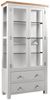 Lundy Grey Painted 2 Door Display Cabinet