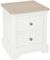 Cromwell White Painted 2 Drawer Bedside Cabinet