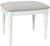 Cromwell White Painted Padded Dressing Stool