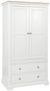 Cromwell White Painted 2 Door 2 Drawer Double Wardrobe