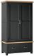 Wilmont Black Painted 2 Door 2 Drawer Double Wardrobe