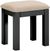 Wilmont Black Painted Padded Dressing Stool