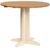 Lundy Ivory Painted 2 Seater Round Drop Leaf Dining Table