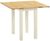 Lundy Ivory Painted 2 Seater Square Drop-Leaf Dining Table