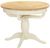 Lundy Ivory Painted 4-6 Seater Oval Extending Dining Table - Pedestal Base