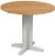 Lundy Grey Painted 2 Seater Round Drop Leaf Dining Table