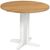 Lundy White Painted 2 Seater Round Drop Leaf Dining Table