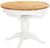 Lundy White Painted 2-4 Seater Round Extending Dining Table - Pedestal Base