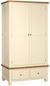 Lundy Ivory Painted 2 Door 2 Drawer Double Wardrobe