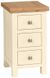 Lundy Ivory Painted 3 Drawer Compact Bedside Cabinet