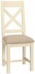2 x Lundy Ivory Painted Crossback Dining Chair