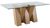 Newton 6 Seater Glass and Oak Effect Dining Table