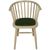 2 x Twyford Green Curved Dining Chair