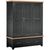 Wilmont Black Painted 3 Door 3 Drawer Wardrobe