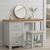 Lundy Grey Painted 3 Drawer Single Dressing Table with Stool