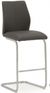 2 x Vida Living Elis Grey Faux Leather and Chrome Barstool