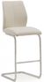2 x Vida Living Elis Taupe Faux Leather and Chrome Barstool