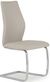 2 x Vida Living Elis Taupe Faux Leather and Chrome Dining Chair