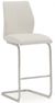 2 x Vida Living Elis White Faux Leather and Chrome Barstool