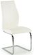 2 x Vida Living Elis White Faux Leather and Chrome Dining Chair