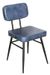 Clearance - Louise Blue Leather Dining Chair - Brand New Item