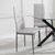 Clearance - Metro Dining Chairs in Beige Colour Leather and Black Metal Legs