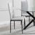 Clearance - Lido Dining Chair in Sand Colour Fabric with Black Legs
