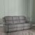 Bentley Light Grey Leather 3 Seater Recliner Sofa