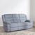 Windsor Grey Fabric 3 Seater Recliner Sofa