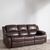 London Brown Leather 3 Seater Recliner Sofa