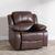 London Brown Leather Recliner Armchair