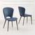 Clearance - Clooney Blue Leather Dining Chair
