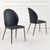 Clearance - Astrid Black Leather Dining Chair