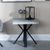 Ezra Grey Square End Table with Black Spider Legs