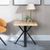 Ezra Oak Square End Table with Black Spider Legs