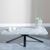 Ezra Grey Coffee Table with Black Spider Legs