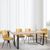 Clearance - Texas Oak Effect Dining Set - Corona Yellow Fabric Chairs