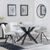 Novara Grey Ceramic 4 Seater Round Dining Set - 4 Boden Cream Fabric Swivel Dining Chair
