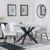 Novara Grey Ceramic 4 Seater Round Dining Set - 4 Darwin Cream Fabric Dining Chair