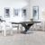 Anvik Black Ceramic Extending Dining Set - Kiefer Cream Boucle Fabric Dining Chair