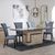 Venice Cream Marble Dining Set - Cadiz Grey Leather Dining Chair