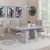 Milan Grey Marble Dining Set - Roma Beige Faux Leather Dining Chair