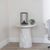 Carrera White Marble Round Side Table