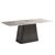 Telma 6 Seater Ash Grey Marble Dining Table - Sizes Available