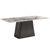 Telma 6 Seater Supreme Grey Marble Dining Table - Sizes Available