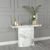 Naples White Marble Console Table