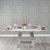 Milan 6 Seater Grey Marble Dining Table - Sizes Available