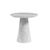 Carrera Armani Grey Engineered Marble Round Side Table