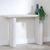 Bern Fluted White Washed Oak Effect Pedestal Console Table